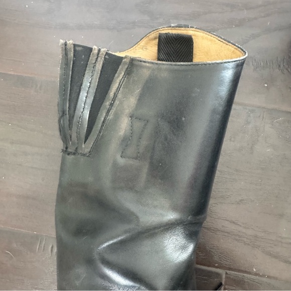 🖤 Vintage Leather Riding Boots | Witchy Goth Equestrian 11.5 - Picture 5 of 12